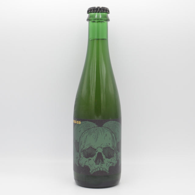 This is a bottle of Holy Goat - Beneath The Remains - 6.8% (375ml). It is a Sour craft beer available to buy from Ghost Whale, voted London's best craft beer shop.