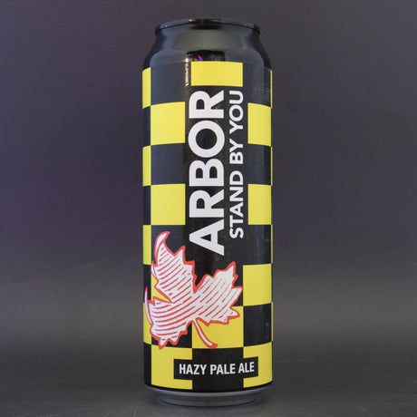 This is a can of Arbor - Stand By You - 5.2% (568ml). It is a Pale Ale craft beer available to buy from Ghost Whale, voted London's best craft beer shop.