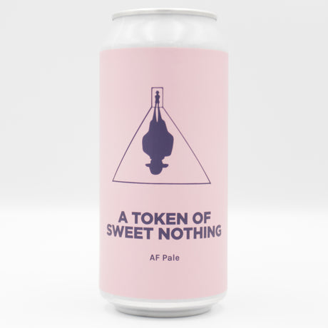 This is a can of Pomona Island - A Token Of Sweet Nothing - 0.5% (440ml). It is a IPA craft beer available to buy from Ghost Whale, voted London's best craft beer shop.