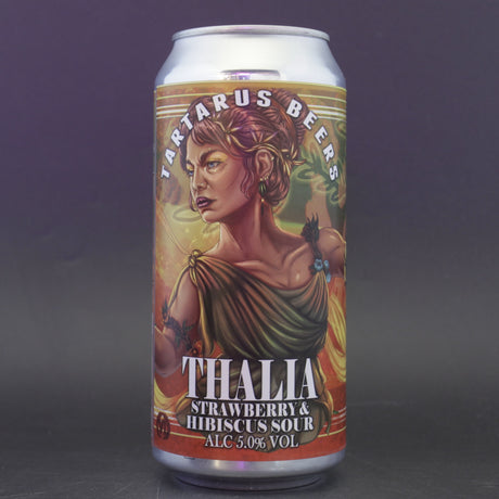 This is a can of Tartarus - Thalia - 5% (440ml). It is a Sour craft beer available to buy from Ghost Whale, voted London's best craft beer shop.