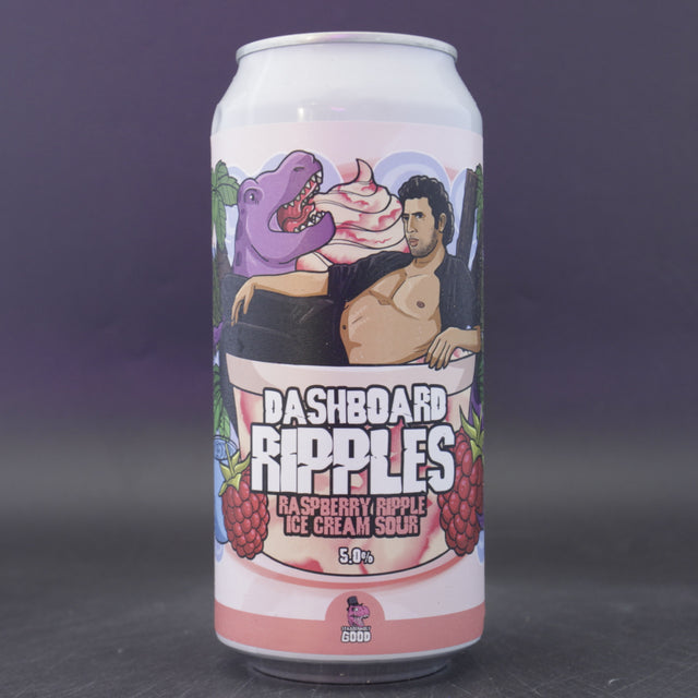 This is a can of Staggeringly Good - Dashboard Ripples: Raspberry - 5% (440ml). It is a Sour craft beer available to buy from Ghost Whale, voted London's best craft beer shop.