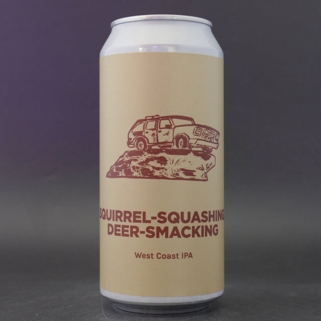 This is a can of Pomona Island - Squirrel-Squashing, Deer Smacking - 7.3% (440ml). It is a IPA craft beer available to buy from Ghost Whale, voted London's best craft beer shop.