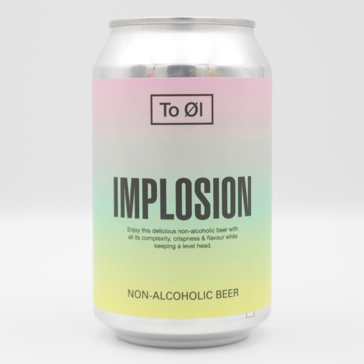This is a can of To Øl - Implosion - 0.3% (330ml). It is a Pale Ale craft beer available to buy from Ghost Whale, voted London's best craft beer shop.