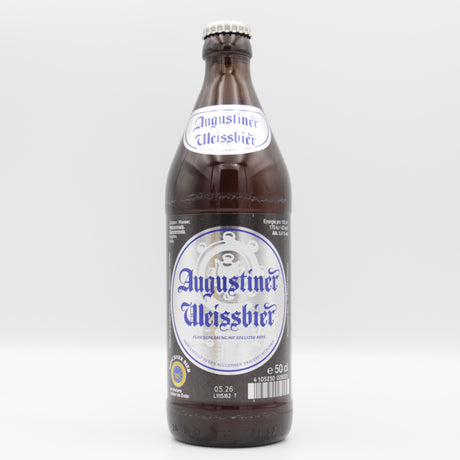This is a bottle of Augustiner - Weissbier - 5.4% (500ml). It is a Wit / Wheat craft beer available to buy from Ghost Whale, voted London's best craft beer shop.