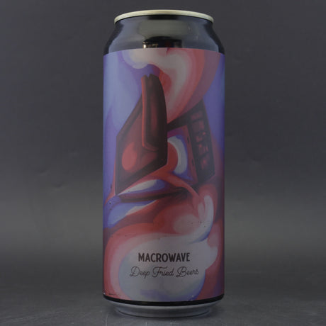 This is a can of Deep Fried Beers - Macrowave - 11.1% (470ml). It is a Triple IPA craft beer available to buy from Ghost Whale, voted London's best craft beer shop.