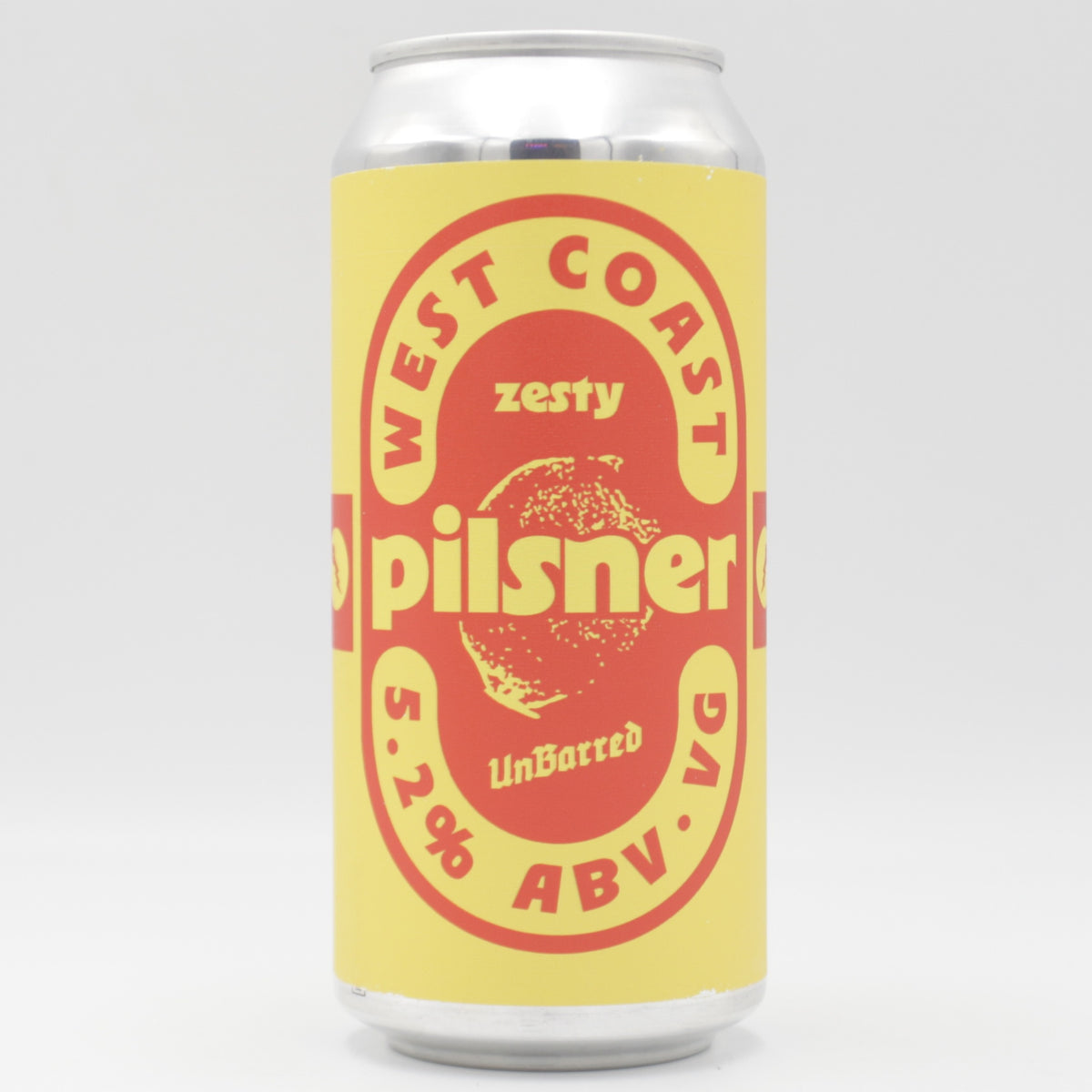 This is a can of UnBarred - Zesty Pilsner - 5.2% (440ml). It is a Lager / Pilsner / Kölsch craft beer available to buy from Ghost Whale, voted London's best craft beer shop.