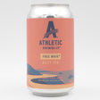 This is a can of Athletic - Free Wave - 0.5% (355ml). It is a IPA craft beer available to buy from Ghost Whale, voted London's best craft beer shop.
