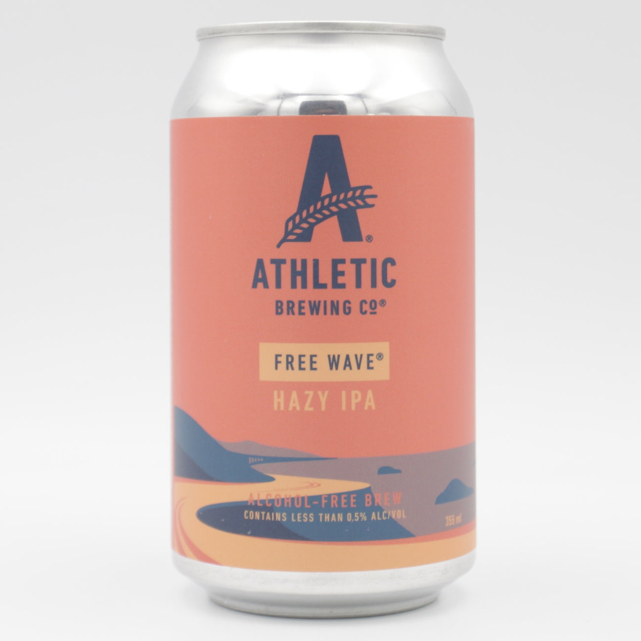 This is a can of Athletic - Free Wave - 0.5% (355ml). It is a IPA craft beer available to buy from Ghost Whale, voted London's best craft beer shop.