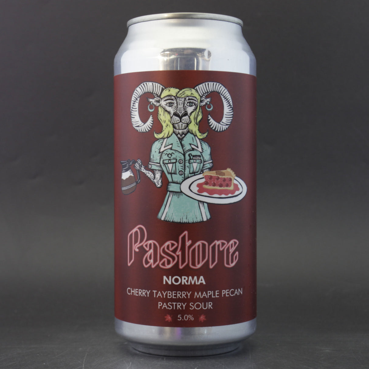 This is a can of Pastore - Norma - 5% (440ml). It is a Sour craft beer available to buy from Ghost Whale, voted London's best craft beer shop.