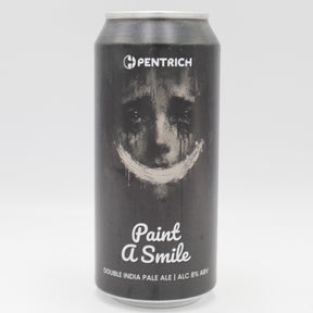 This is a can of Pentrich - Paint A Smile - 8.3% (440ml). It is a Double IPA craft beer available to buy from Ghost Whale, voted London's best craft beer shop.