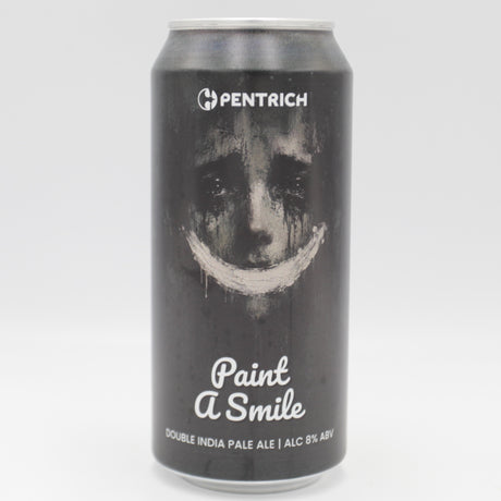 This is a can of Pentrich - Paint A Smile - 8.3% (440ml). It is a Double IPA craft beer available to buy from Ghost Whale, voted London's best craft beer shop.