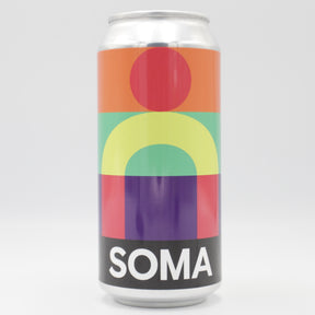 This is a can of SOMA - Trace - 6.5% (440ml). It is a IPA craft beer available to buy from Ghost Whale, voted London's best craft beer shop.