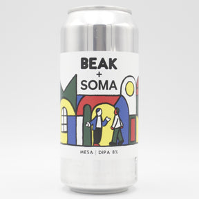 This is a can of Beak / SOMA - Mesa - 8% (440ml). It is a Double IPA craft beer available to buy from Ghost Whale, voted London's best craft beer shop.