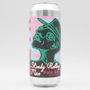 This is a can of DEYA - Steady Rolling Man - 5.2% (500ml). It is a Pale Ale craft beer available to buy from Ghost Whale, voted London's best craft beer shop.