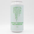 This is a can of Pomona Island - Tiptoe Through The Window - 5.3% (440ml). It is a Pale Ale craft beer available to buy from Ghost Whale, voted London's best craft beer shop.