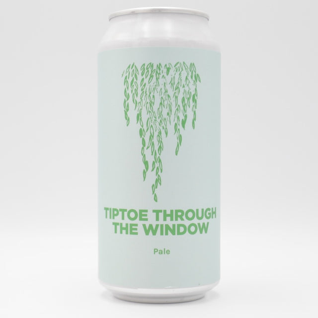 This is a can of Pomona Island - Tiptoe Through The Window - 5.3% (440ml). It is a Pale Ale craft beer available to buy from Ghost Whale, voted London's best craft beer shop.