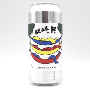 This is a can of Beak / Future Brewing - Sunrise - 6.5% (440ml). It is a IPA craft beer available to buy from Ghost Whale, voted London's best craft beer shop.