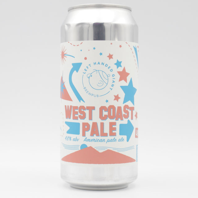 This is a can of Left Handed Giant - Brewpub: West Coast Pale - 4.8% (440ml). It is a Pale Ale craft beer available to buy from Ghost Whale, voted London's best craft beer shop.