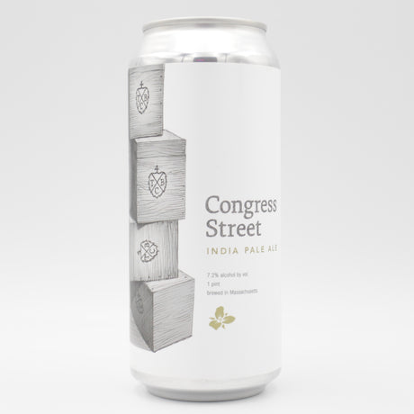 This is a can of Trillium - Congress Street - 7.2% (473ml). It is a IPA craft beer available to buy from Ghost Whale, voted London's best craft beer shop.