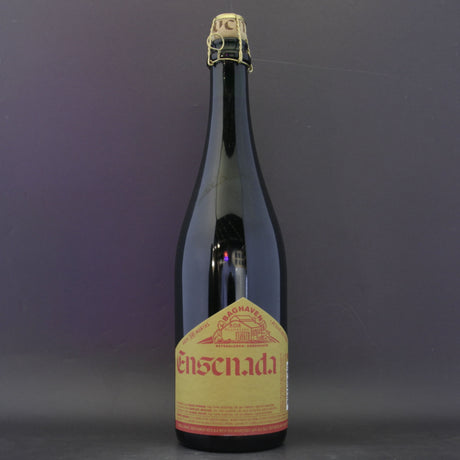 This is a sharing bottle of Mikkeller - Baghaven Ensenada Blend 2 - 6% (750ml). It is a Wild Ale craft beer available to buy from Ghost Whale, voted London's best craft beer shop.