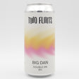 This is a can of Two Flints - Big Dan - 8% (440ml). It is a Double IPA craft beer available to buy from Ghost Whale, voted London's best craft beer shop.