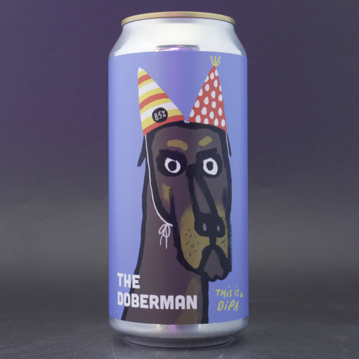 This is a can of Pretty Decent - The Doberman - 8.5% (440ml). It is a Double IPA craft beer available to buy from Ghost Whale, voted London's best craft beer shop.