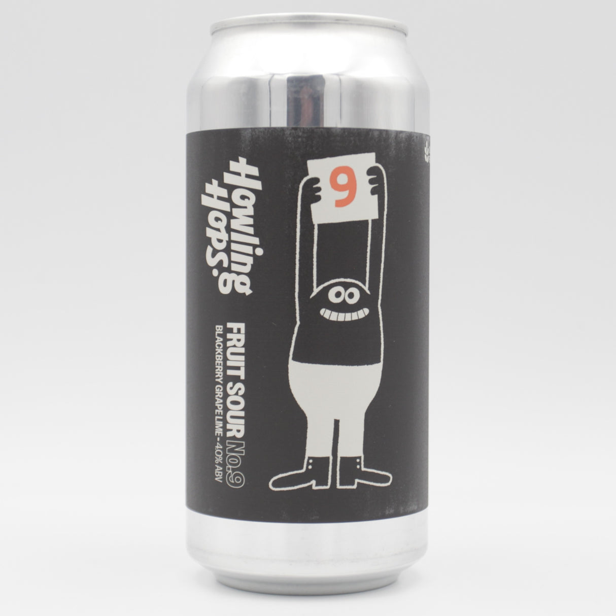 This is a can of Howling Hops - Fruit Sour No.9: Blackberry, Grape & Lime - 4% (440ml). It is a Sour craft beer available to buy from Ghost Whale, voted London's best craft beer shop.