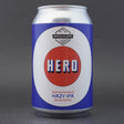 This is a can of Basqueland - Hero: Hazy IPA - 0.5% (330ml). It is a IPA craft beer available to buy from Ghost Whale, voted London's best craft beer shop.
