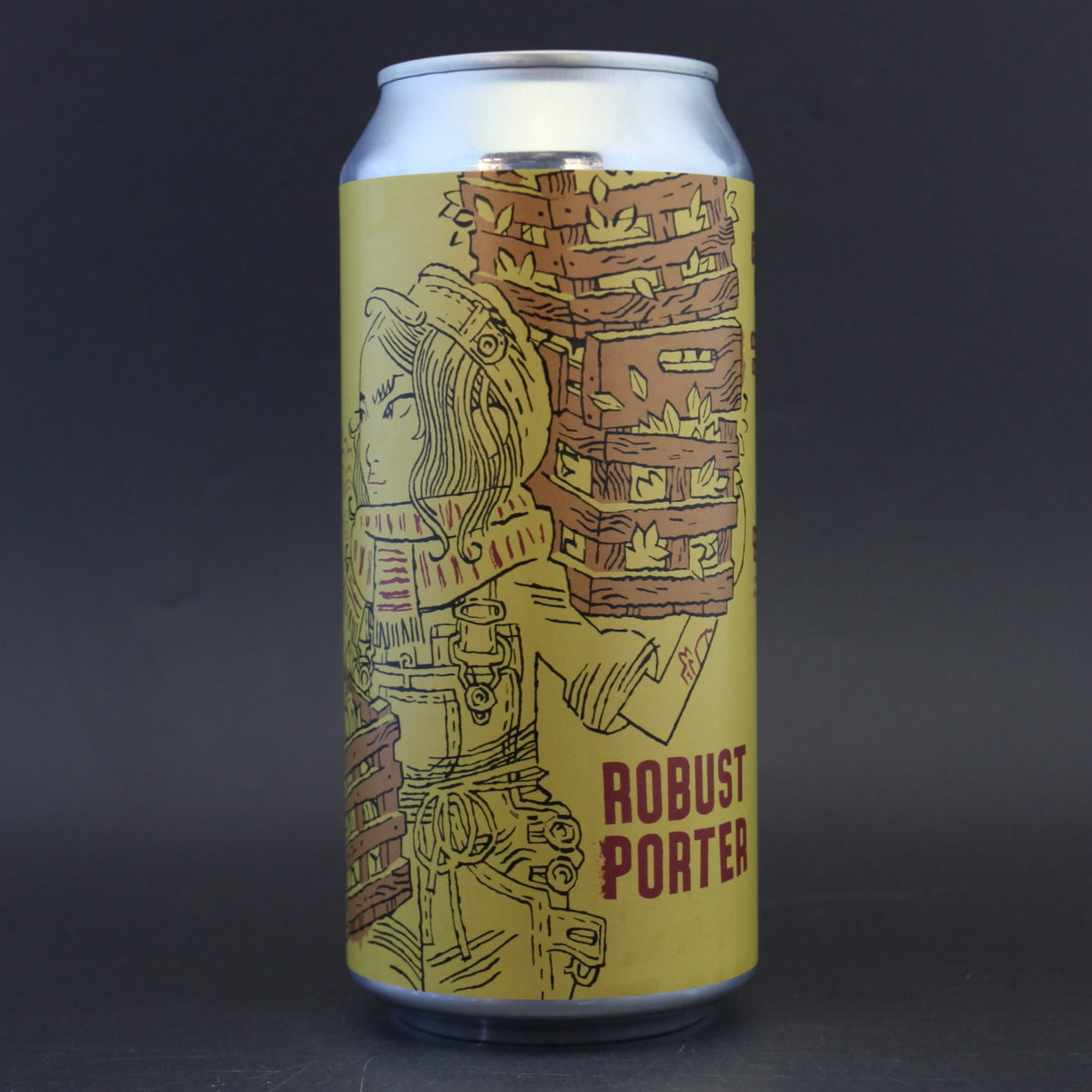 This is a can of Burning Sky - Robust Porter - 5.8% (440ml). It is a Stout / Porter craft beer available to buy from Ghost Whale, voted London's best craft beer shop.