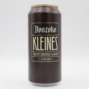 This is a can of Donzoko - Kleines - 4.8% (440ml). It is a Lager / Pilsner / Kölsch craft beer available to buy from Ghost Whale, voted London's best craft beer shop.
