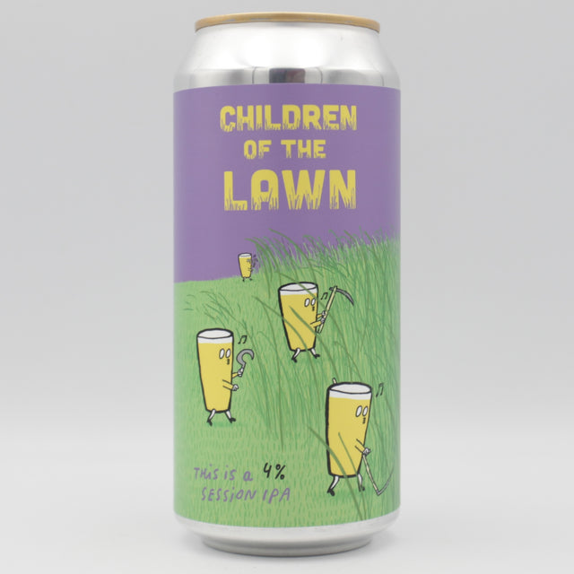 This is a can of Pretty Decent - Children Of The Lawn - 4.5% (440ml). It is a Session IPA craft beer available to buy from Ghost Whale, voted London's best craft beer shop.