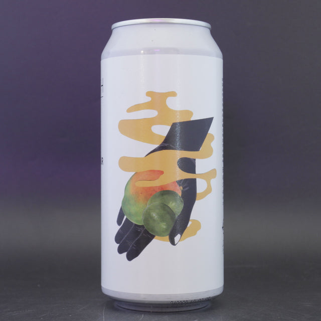 This is a can of Whiplash - Fruit Salad Days: Mango & Lime - 3.8% (440ml). It is a Sour craft beer available to buy from Ghost Whale, voted London's best craft beer shop.