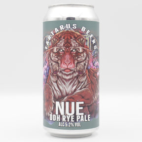 This is a can of Tartarus - Nue - 5.2% (440ml). It is a Pale Ale craft beer available to buy from Ghost Whale, voted London's best craft beer shop.