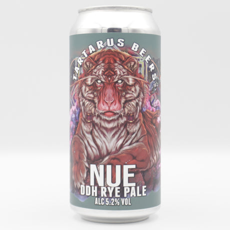 This is a can of Tartarus - Nue - 5.2% (440ml). It is a Pale Ale craft beer available to buy from Ghost Whale, voted London's best craft beer shop.