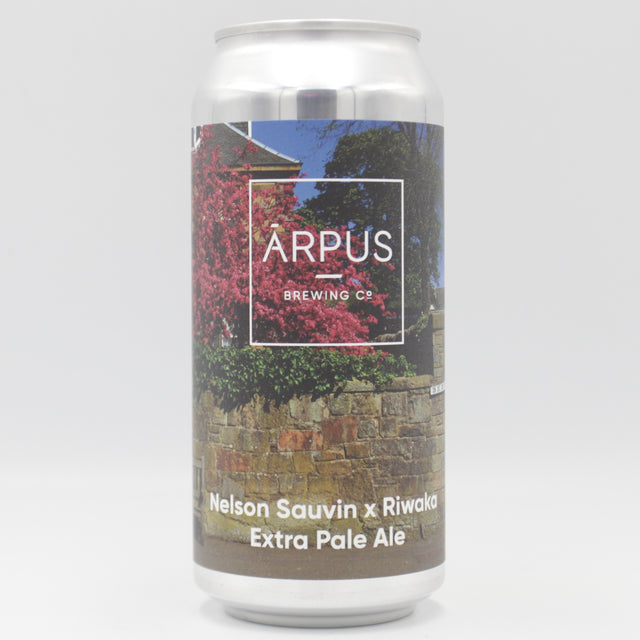 This is a can of Arpus Brewing Co - Nelson Sauvin x Riwaka Extra Pale Ale - 5.5% (440ml). It is a Pale Ale craft beer available to buy from Ghost Whale, voted London's best craft beer shop.
