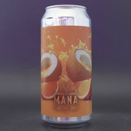 This is a can of Azvex - Mana: Mandarin & Coconut - 6% (440ml). It is a Sour craft beer available to buy from Ghost Whale, voted London's best craft beer shop.