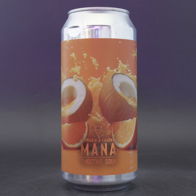 This is a can of Azvex - Mana: Mandarin & Coconut - 6% (440ml). It is a Sour craft beer available to buy from Ghost Whale, voted London's best craft beer shop.