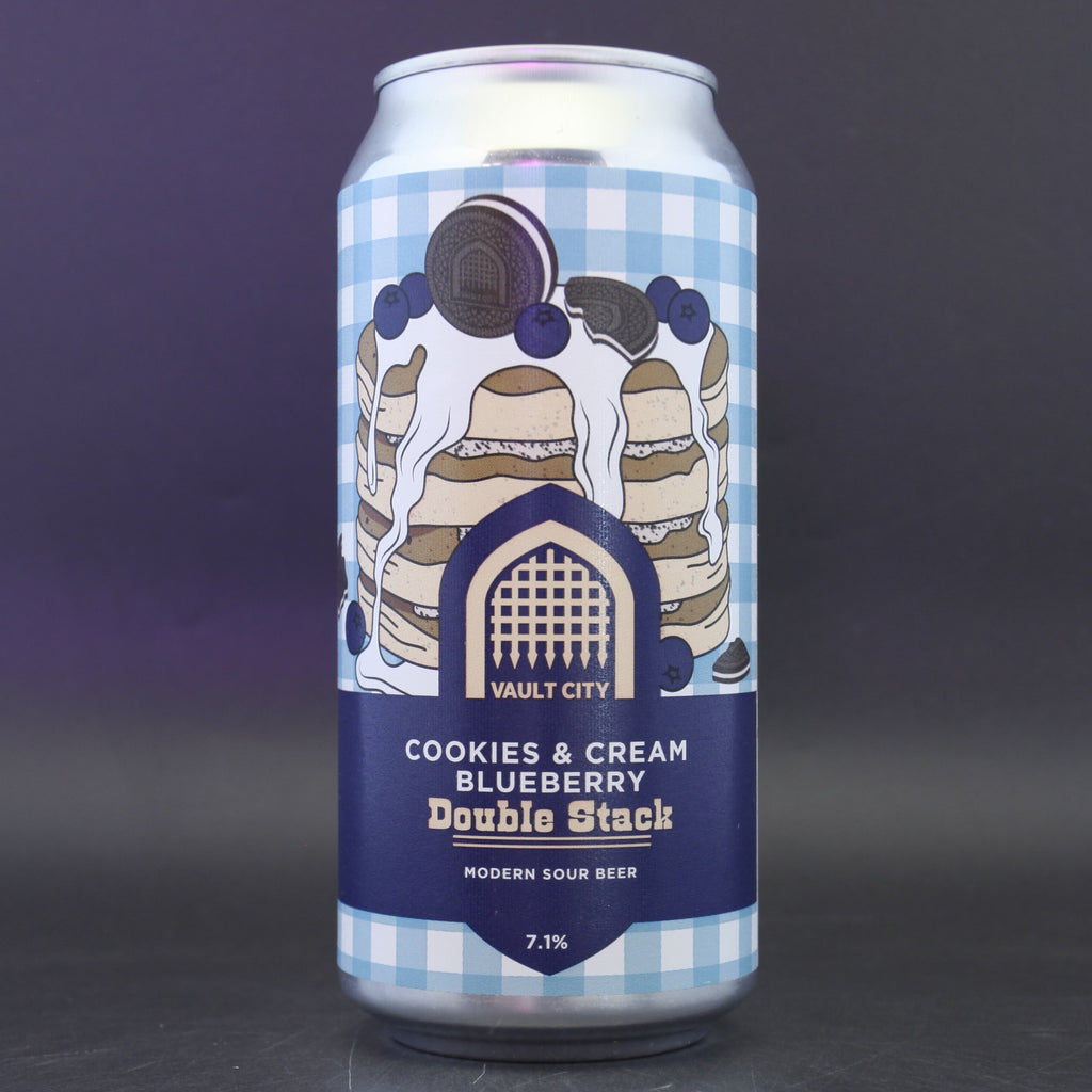 Vault City - Cookies & Cream Blueberry Double Stack - 7.1% (440ml) - Ghost Whale