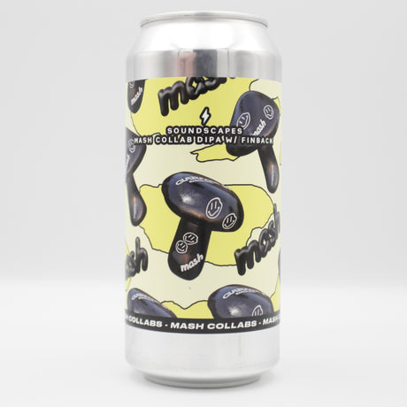 This is a can of Garage Beer Co / Finback - Soundscapes - 8.5% (440ml). It is a Double IPA craft beer available to buy from Ghost Whale, voted London's best craft beer shop.