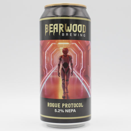 This is a can of Bearwood - Rogue Protocol - 5.2% (440ml). It is a Pale Ale craft beer available to buy from Ghost Whale, voted London's best craft beer shop.