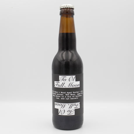 This is a bottle of To Øl - Full Moon - 8% (330ml). It is a Imperial Stout / Porter craft beer available to buy from Ghost Whale, voted London's best craft beer shop.