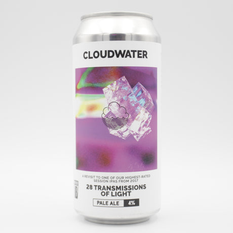 This is a can of Cloudwater - 28 Transmissions Of Light - 4% (440ml). It is a Pale Ale craft beer available to buy from Ghost Whale, voted London's best craft beer shop.