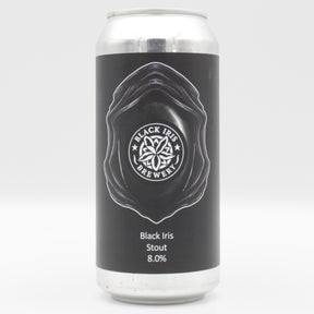 This is a can of Dark Element / Black Iris - Black Iris - 8% (440ml). It is a Stout / Porter craft beer available to buy from Ghost Whale, voted London's best craft beer shop.