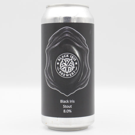 This is a can of Dark Element / Black Iris - Black Iris - 8% (440ml). It is a Stout / Porter craft beer available to buy from Ghost Whale, voted London's best craft beer shop.