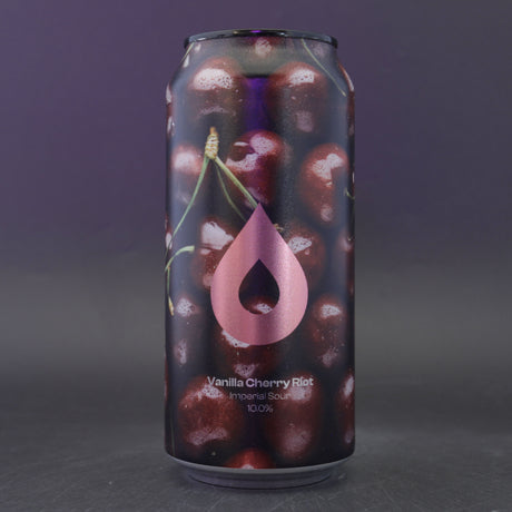 This is a can of Polly's Brew Co - Vanilla Cherry Riot - 10% (440ml). It is a Sour craft beer available to buy from Ghost Whale, voted London's best craft beer shop.