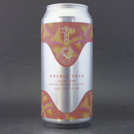 This is a can of Track - Double Yolk - 8.2% (440ml). It is a Double IPA craft beer available to buy from Ghost Whale, voted London's best craft beer shop.