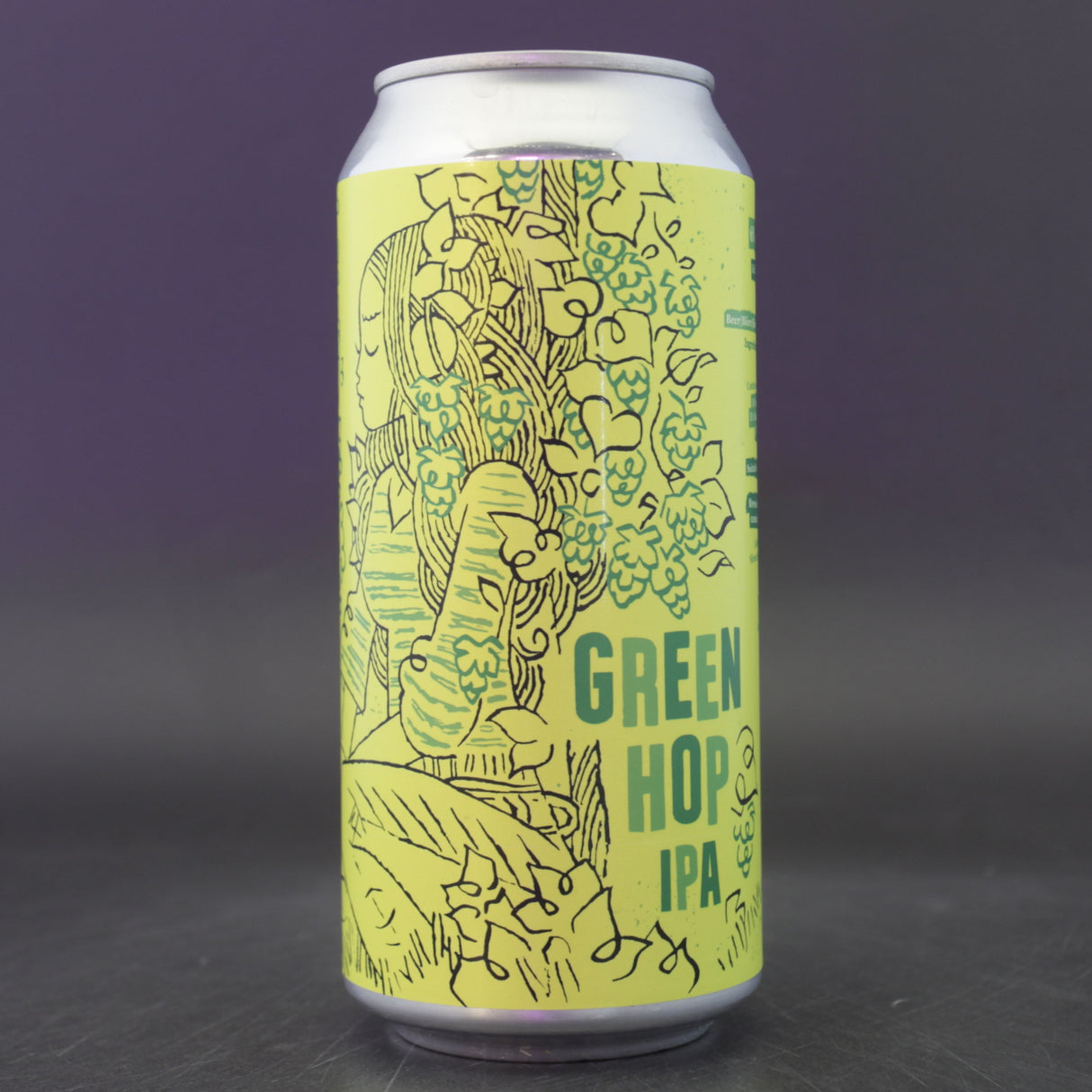 This is a can of Burning Sky - Green Hop IPA - 6% (440ml). It is a IPA craft beer available to buy from Ghost Whale, voted London's best craft beer shop.