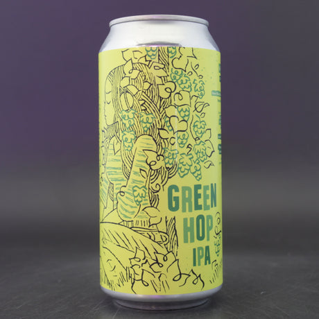 This is a can of Burning Sky - Green Hop IPA - 6% (440ml). It is a IPA craft beer available to buy from Ghost Whale, voted London's best craft beer shop.