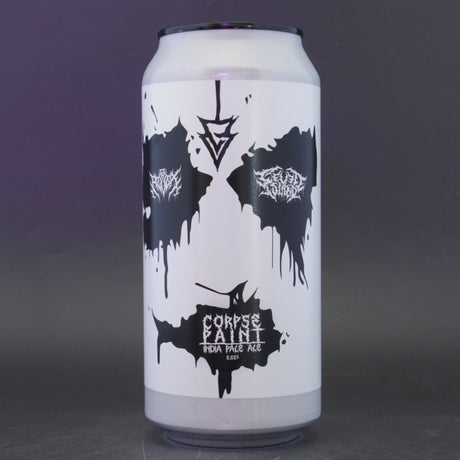 This is a can of Azvex / Seven Islands - Corpse Paint - 6.66% (440ml). It is a IPA craft beer available to buy from Ghost Whale, voted London's best craft beer shop.