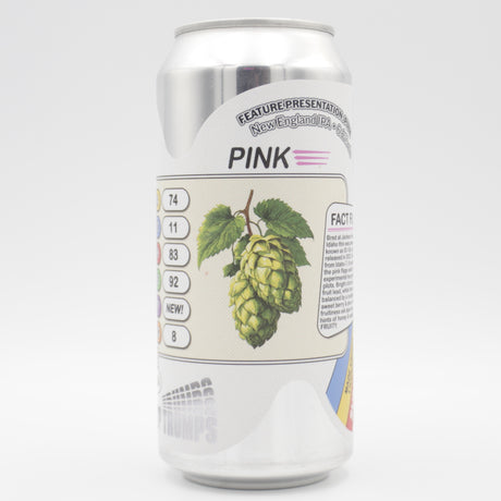 This is a can of Sureshot - Feature Presentation: Pink - 6.2% (440ml). It is a IPA craft beer available to buy from Ghost Whale, voted London's best craft beer shop.